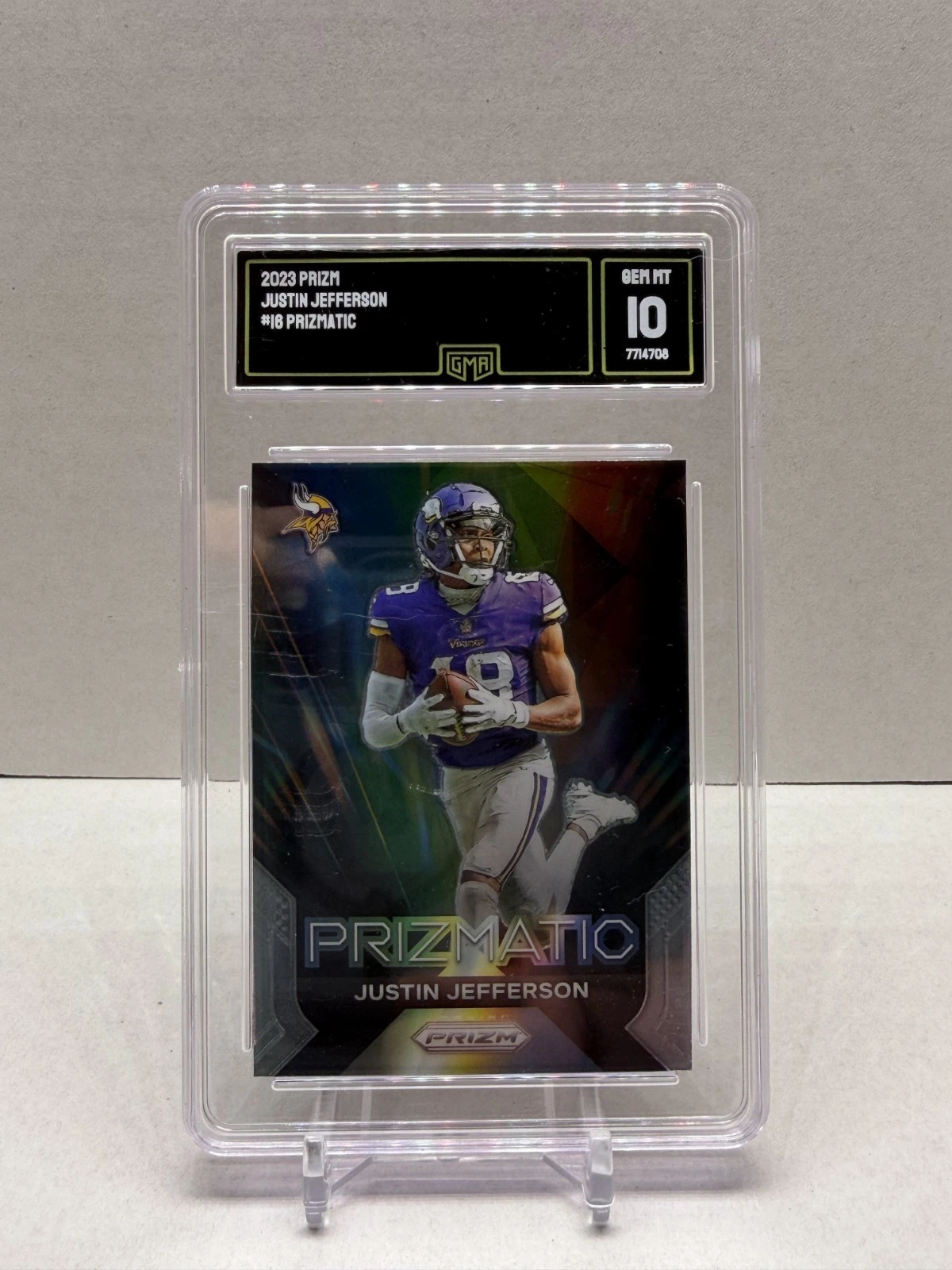Justin Jefferson — 2021 Panini Prizm #16, Prizmatic